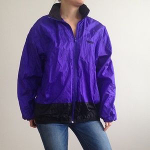 VINTAGE Northern Climate - Purple & Black Windbreaker